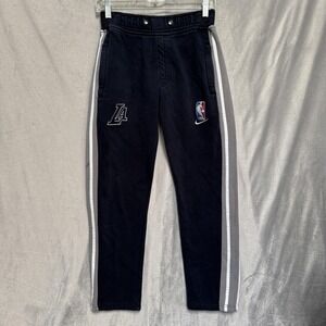 Los Angeles LA Pants Mens Black NBA Basketball Nike Joggers Sweatpants Small